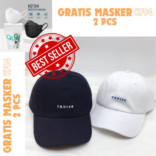 [ID.015] (GRADE A) - Topi Baseball Bordir Distro You&me Official Store Cruise Original Gratis Masker