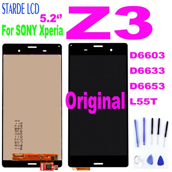 Original 5.2" LCD For SONY Xperia Z3 LCD Display Touch Screen with