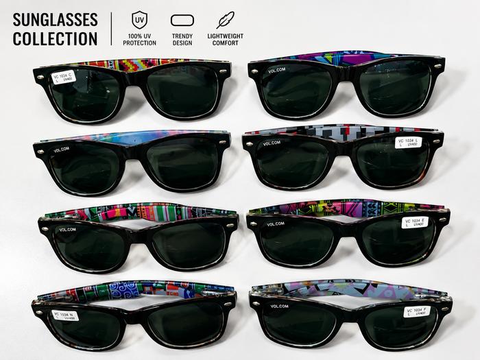 Kacamata Hitam Volcom Fashion Wayfarer - Motif Inner Temple - Kacamata Pria & Wanita High Quality