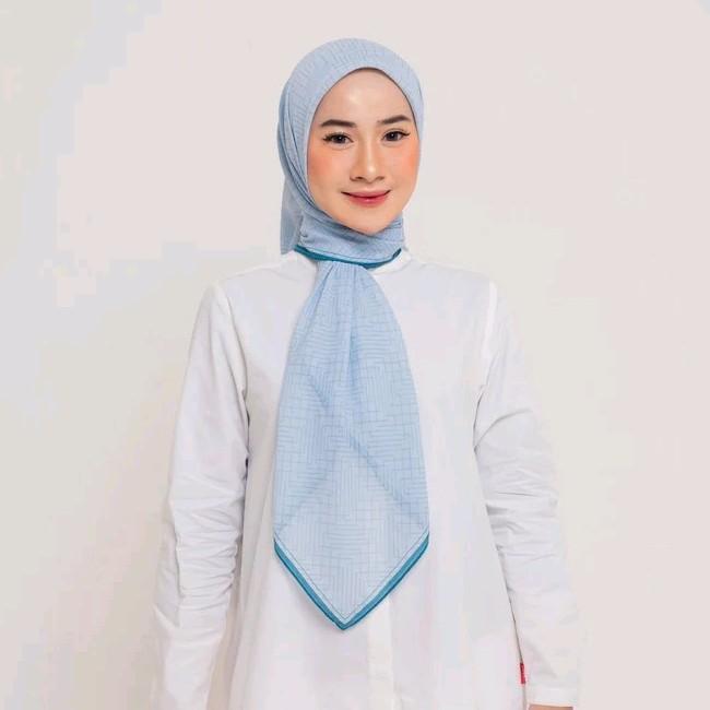 Dauky LABIRIN SCARF kerudung segiempat motif dauky
