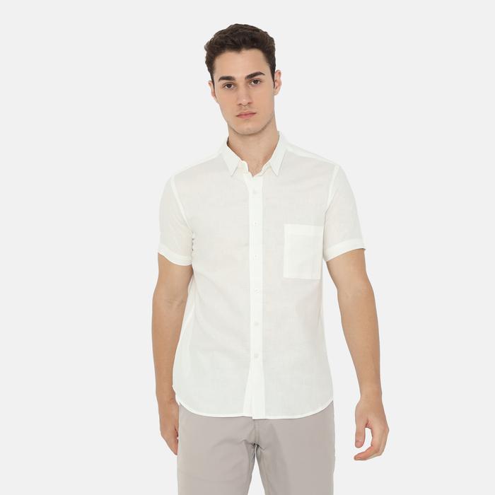 BAROSSO - Daytona Short Sleeve Regular Fit Casual Shirt | Kemeja Polos Lengan Pendek Kasual Pria - P
