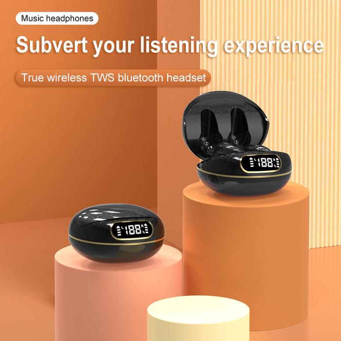 X55 Headset Bluetooth Nirkabel Sesungguhnya 5.2 Headset Olahraga Mini