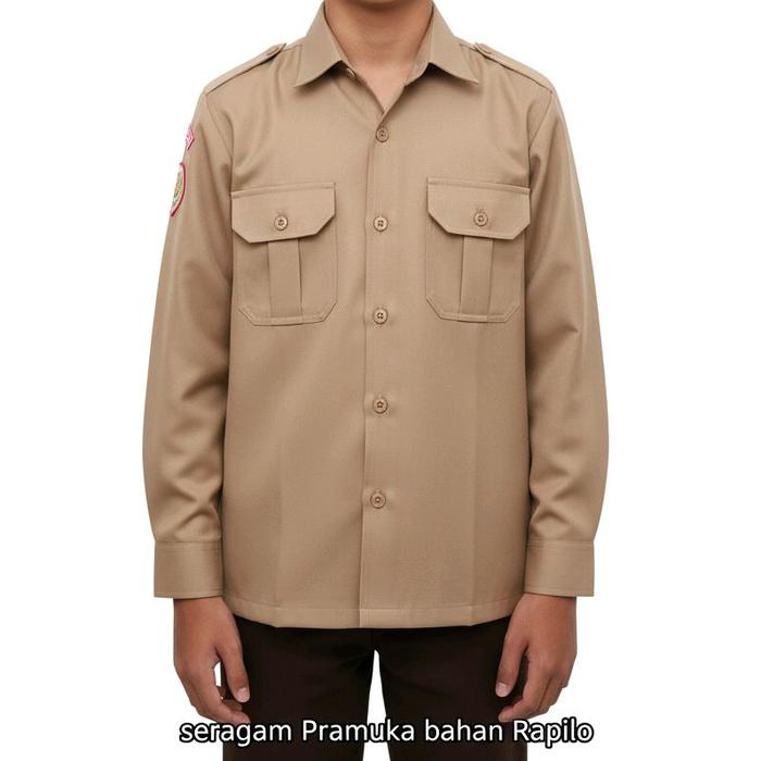 Baju Pramuka Pembina Rapilo Seragam Pramuka SMA SMK Guru Bahan Rapilo Kualitas Terbaik