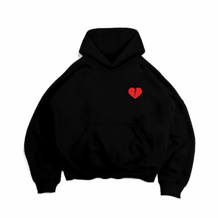 Adaptive Hoodie Boxy Oversize Bahan Tebal 280-300Gsm ASMARA KACAU Unisex Pria-Wanita