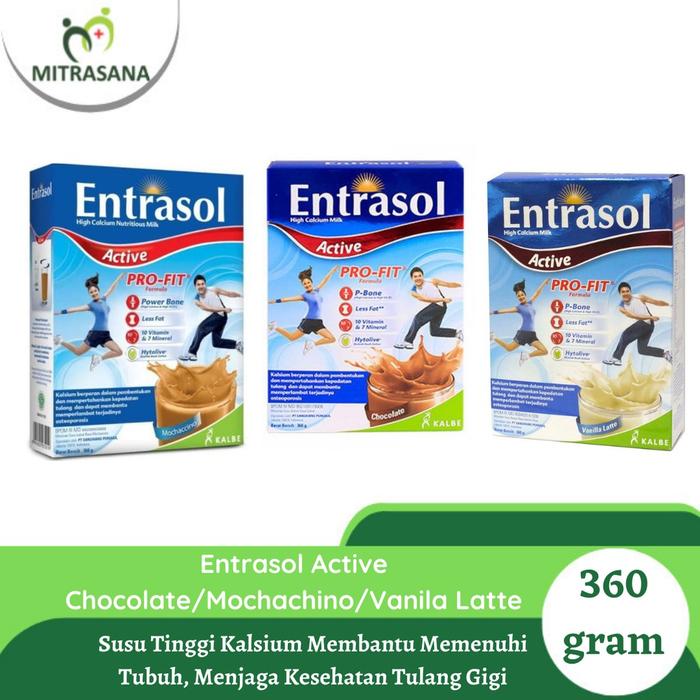 Entrasol Active 350 Isi gram Chocolate/Mochachino/Vanila Latte