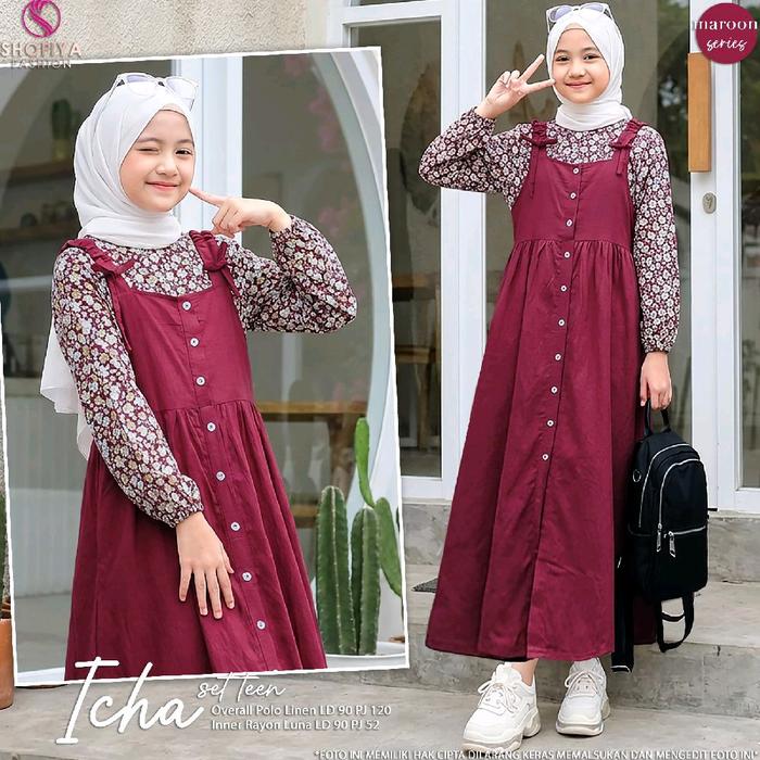 Icha Set Teen Overal+Inner