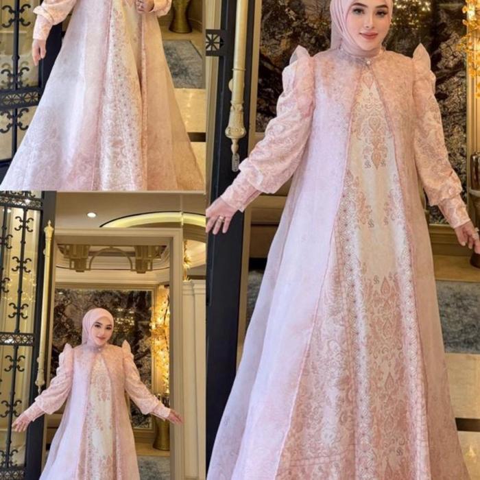 GAMIS ZAHRA PEACH BRAND SHELLASAUKIA