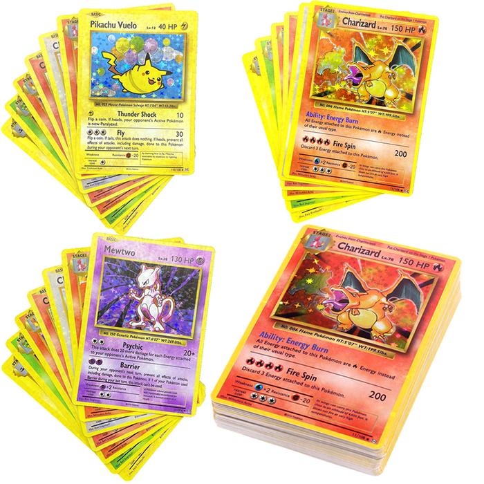 60pcs Pokemon English Version Charizard Pikachu V Cards GX VMAX EX