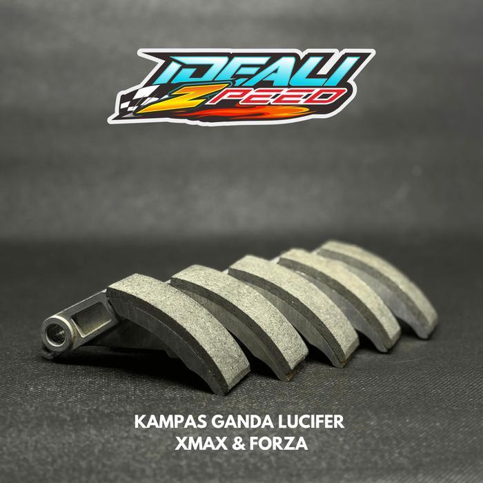Kampas Ganda Lucifer Carbon Aramid (Pantekan Custom) All Matic By Idealizpeed Tbk
