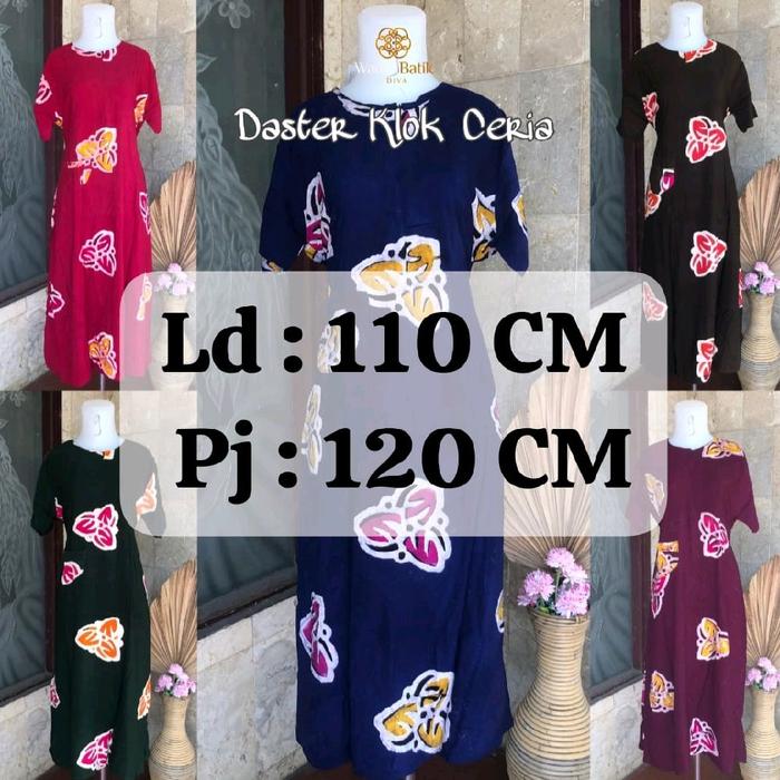 DASTER KLOK CAP CERIA BATIK MOTIF SUNAN TERBARU
