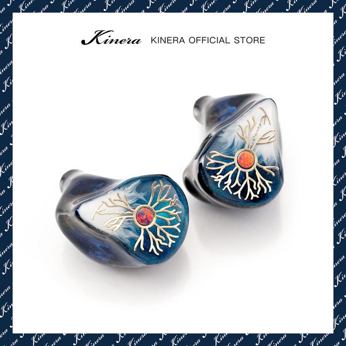 Kinera Idun Golden ( Idun 2.0 ) Earphones 2BA+1DD Handpainted Knowles