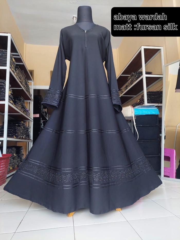 abaya wardah matt fursan silk