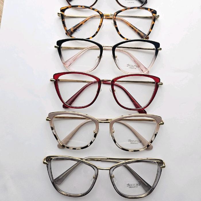Frame Kacamata, Accurate tipe 95290, size 54-17-145 untuk cewek, bahan plastik+metal Eyewear Glasses