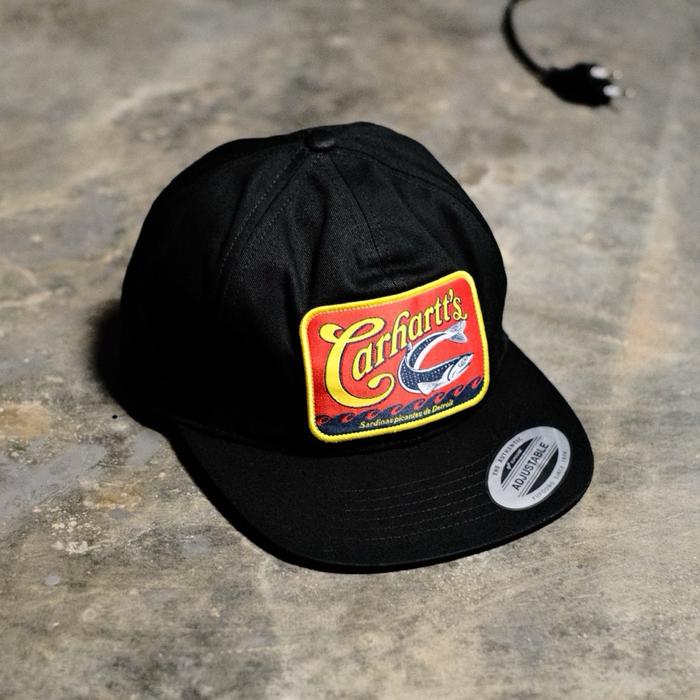 Topi Carhartt WIP Sardinas Cap Black - Original 100%