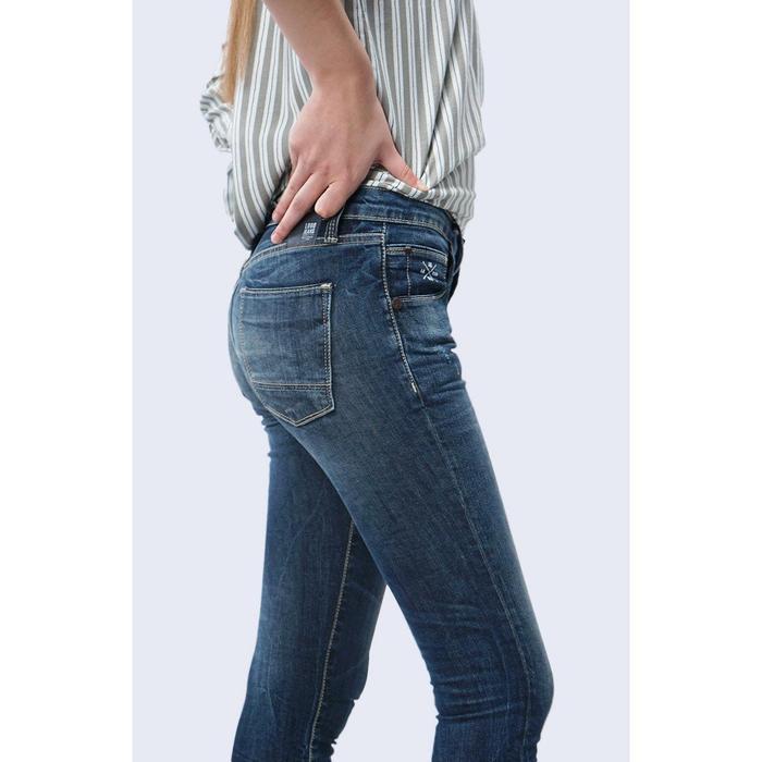 KOMPLIT Logo Jeans Skinny H4 Series Medium Blue With Handmade 43SH4L3ML