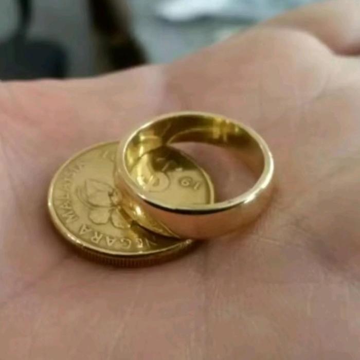 Cincin viral, cincin koin Malaysia asli tidak muda luntu, cincin koin logam tahun 1991, cincin pria 