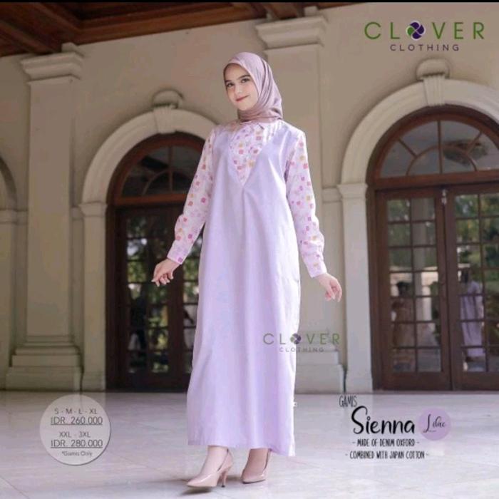 Clover clothing_gamis sienna lilac original