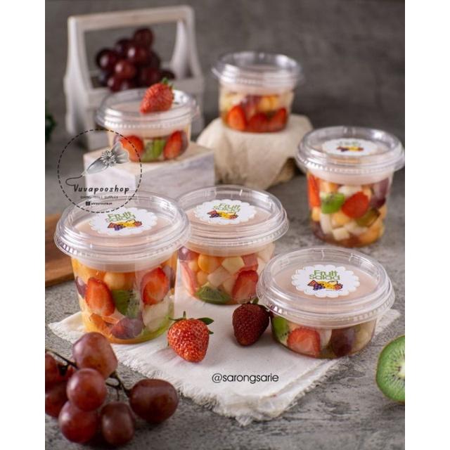 Safitiri 25 Set/Pcs/Cup Yoghurt Gelas Puding 10Oz 14Oz 16Oz | Yoghurt Cup Ryc Isi 25 Pcs + Inner + T