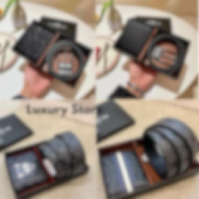 [Grosir] Dompet Pria Coach Kulit Asli + Belt Fullset