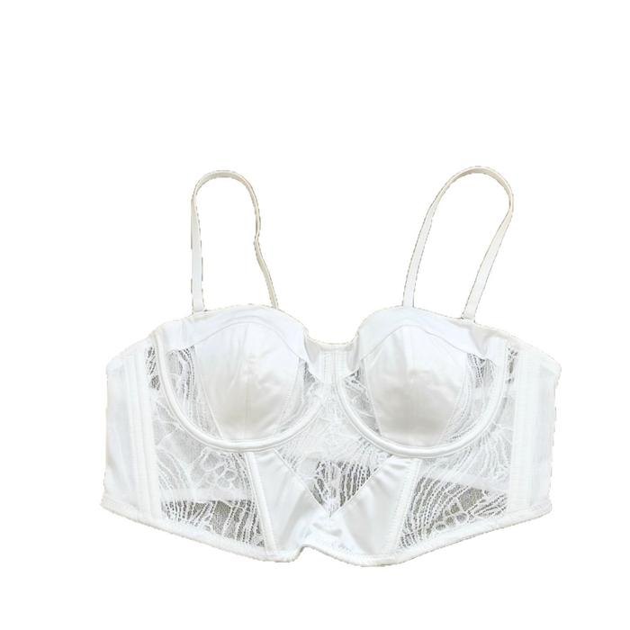 Wild Leopard Print Lace Bra Set Women'S Small Chest Ultra Thin Soft Steel Ring Gathered Anti Sagging