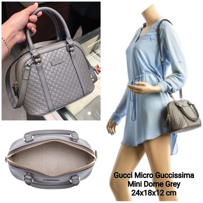 GUCCI MCRO GUCCISIMA MINI DOME GREY
