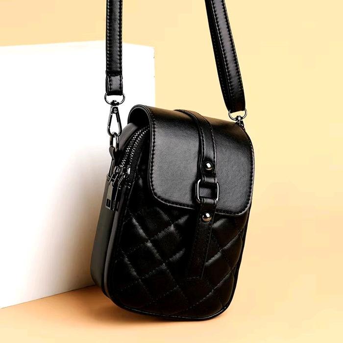 Tas Selempang Bahu Wanita Mini Model Kubus dengan Desain Bintang dan Tali Bahu Nyaman Elegan dan Ser