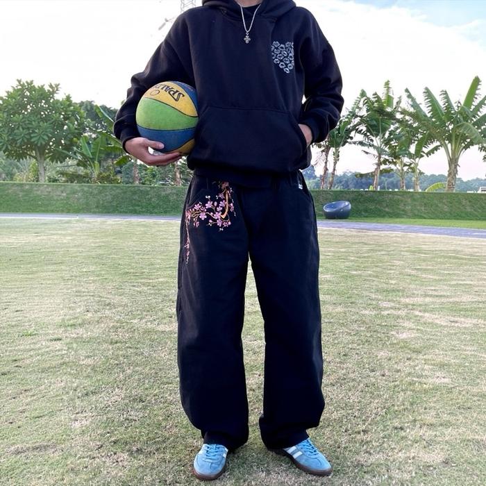 Ballon Pants Raw Denim Black Arisaka