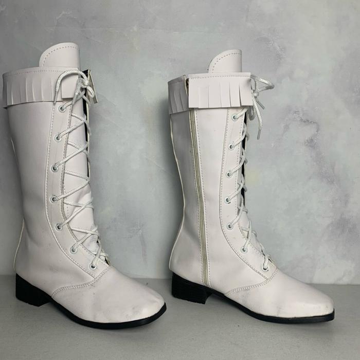 Sepatu Mayoret Drumband Anak Tk Sd Smp Sma Dewasa Marching Putih Pria/Wanita,Cewek/Cowok
