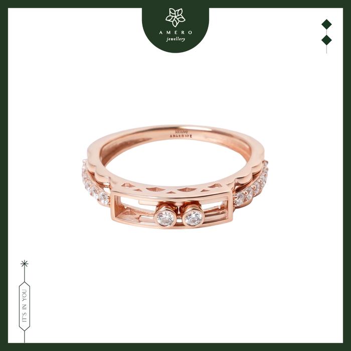 Cincin Emas 17K Mouve MR-89 Amero Jewellery