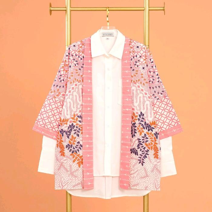 One Set Kimono Batik Wanita KINARA Pink