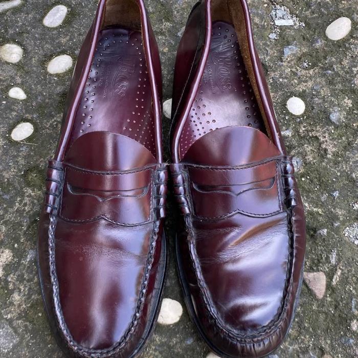GH Bass Weejuns Shoes Pantofel Pria Sneakers Kasual Kerja Hitam