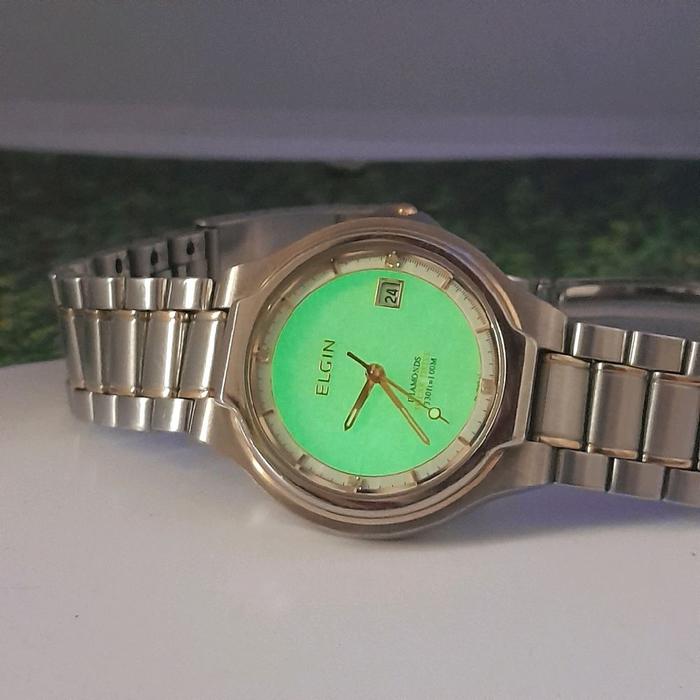 Jam tangan pria Elgin USA Mens Watch FK 1043 LI Tough Solar