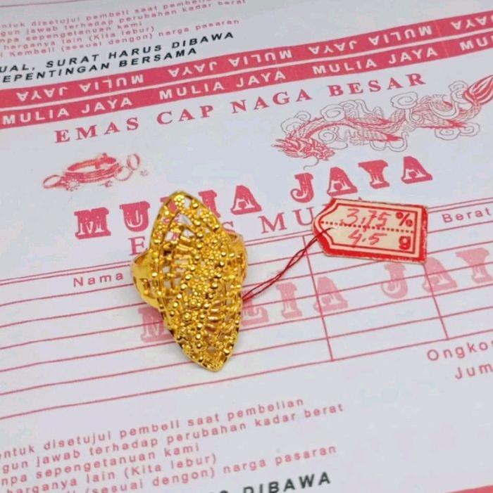 CINCIN MOTYP DUBAI EMAS MUDA FREE SURAT DARI TOKO