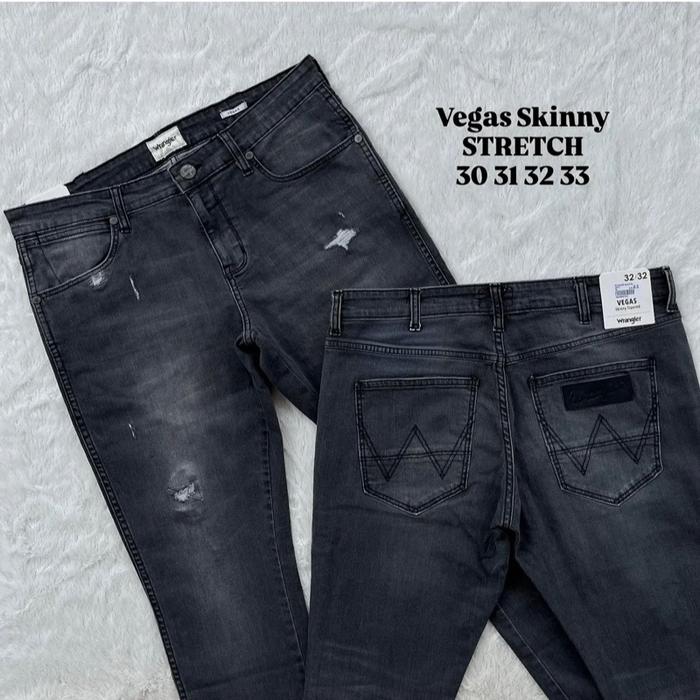 Wrangler Celana Jeans Vegas Original Skinny Stretch Ukuran 30 31 32 33
