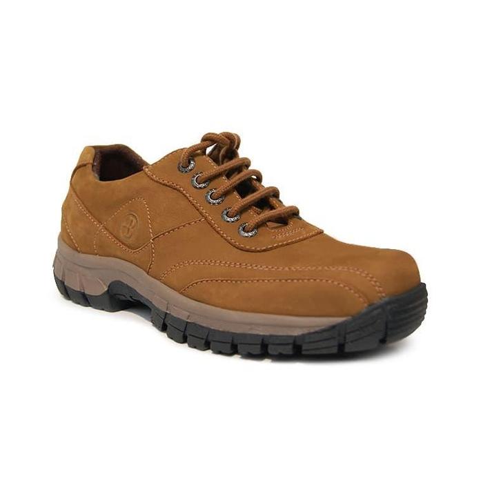 Sepatu Kulit Asli Borsa Cardiff Low Cut Sol Karet Murni Kulit Sapi Asli Tali Sepatu Insole Lining Sy