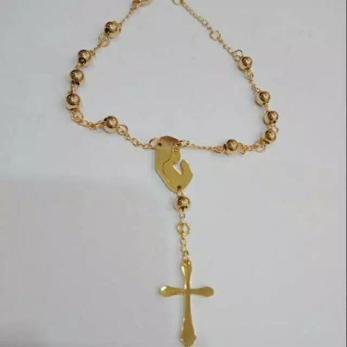ROSARIO gelang titanium gold