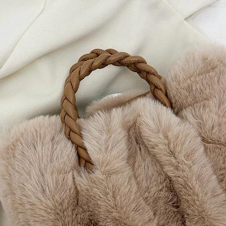 Ht-Shoulder Bag Tas Bulu Wanita Lucu Berbulu Tas Selempang Jinjing Aesthetic Mini Kecil