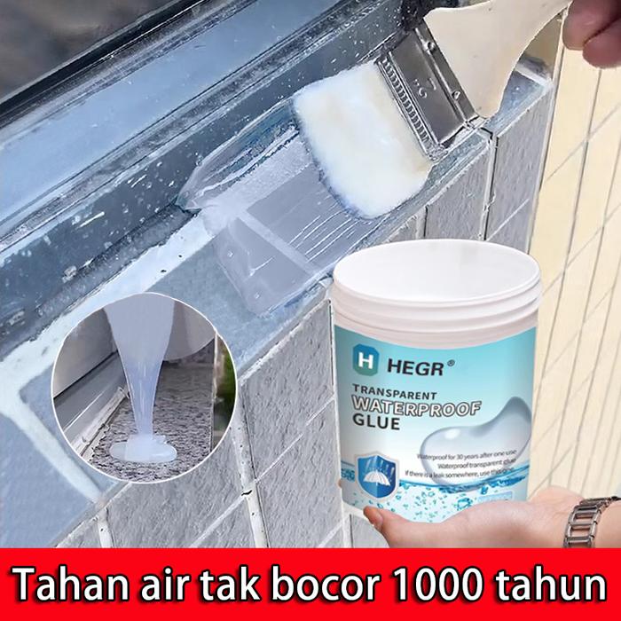 HEGR transparan lem super kuat, transparan, tahan air dan bocor, tahan air yang efektif cocok untuk 