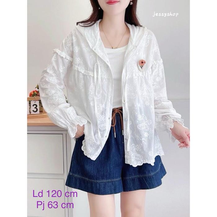 Ready- Kemeja Ladyshop Katun Print