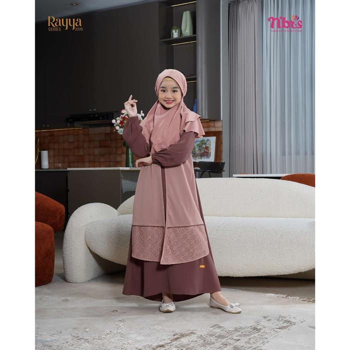 Nibras Dimension Gamis Anak 2025 Sarimbit Couple Baju Anak Lebaran