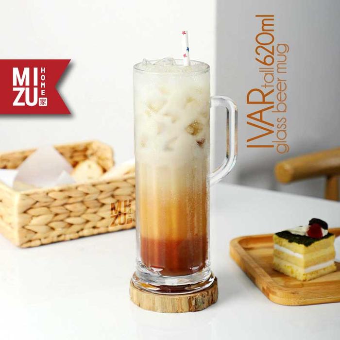 MIZU IVAR Tall Glass Beer Mug Oktoberfest Mug Gelas Kaca Jumbo Gelas Bir Besar Gelas Mug Beer Gelas 