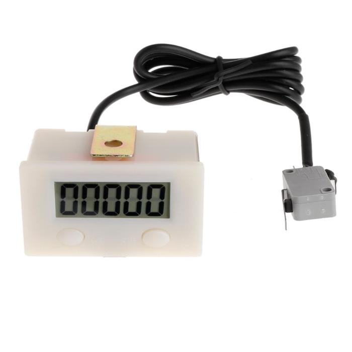 Digital 5 Digit LCD Punch Counter with Reset Pause Button Micro Switch