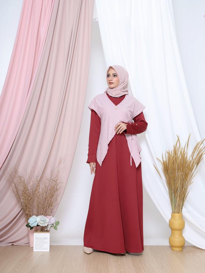 Gamis Marron Cotton nyaman - Raunapride - RK238