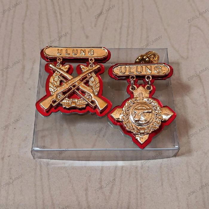 pin ulung pendek/panjang kancing paku lgam ogold miror