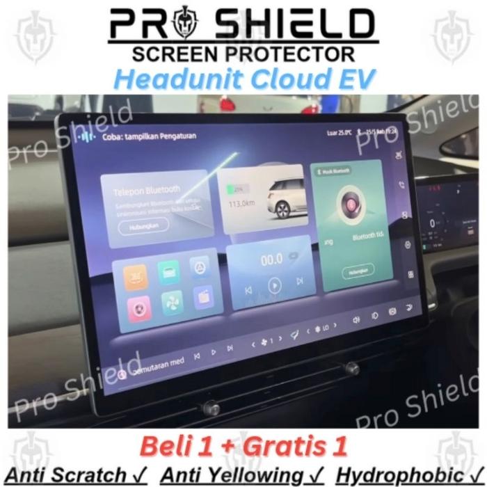 Anti gores head unit wuling cloud ev