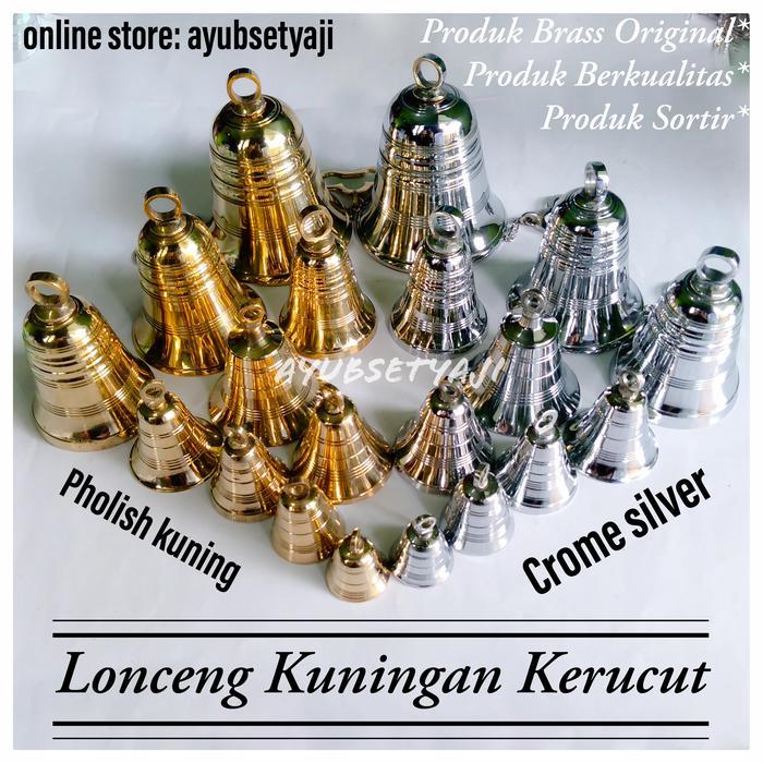 (EM) Lonceng Kuningan Kerucut lonceng pagar pendaki bel pintu klintingan