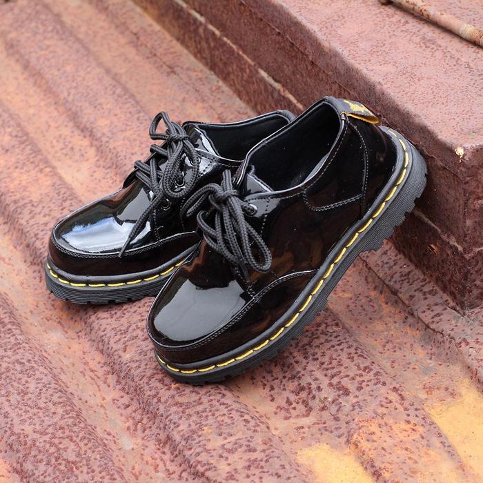 REKS-MAX KLASIK HITAM Sepatu Boot Docmart Anak Laki dan Perempuan Terlaris Bahan Syntetic Premium Ki