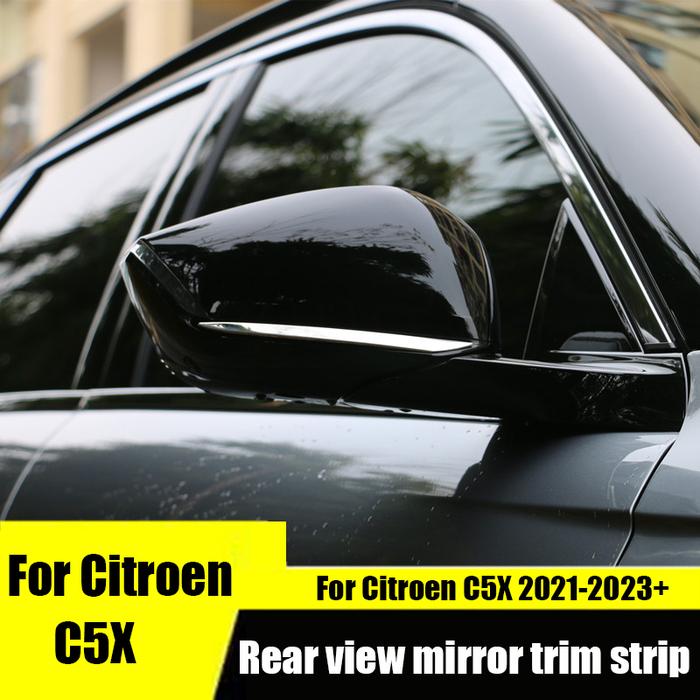 Untuk Citroen C5X 2021-2023 + strip dekoratif kaca spion modifikasi,