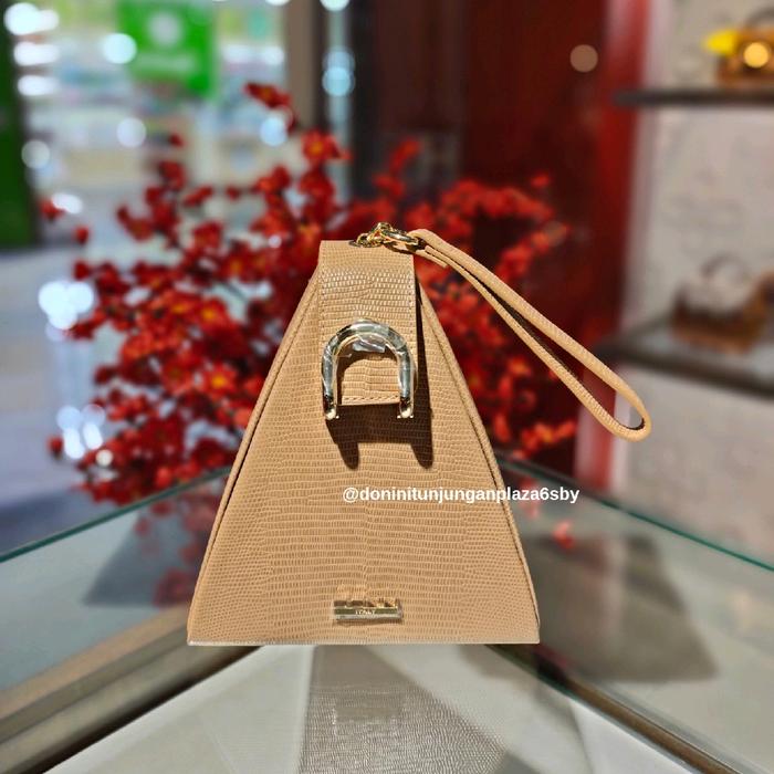 Donini Domencia kode 854 tas pesta clutch bahan kulit sapi