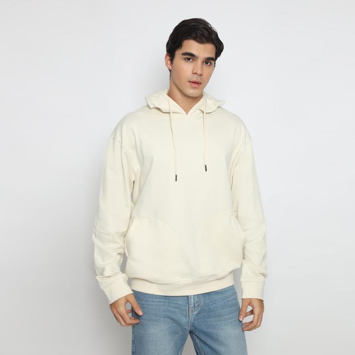 Terbaru Larusso - Bruno Oversized Basic Hoodie - Cream